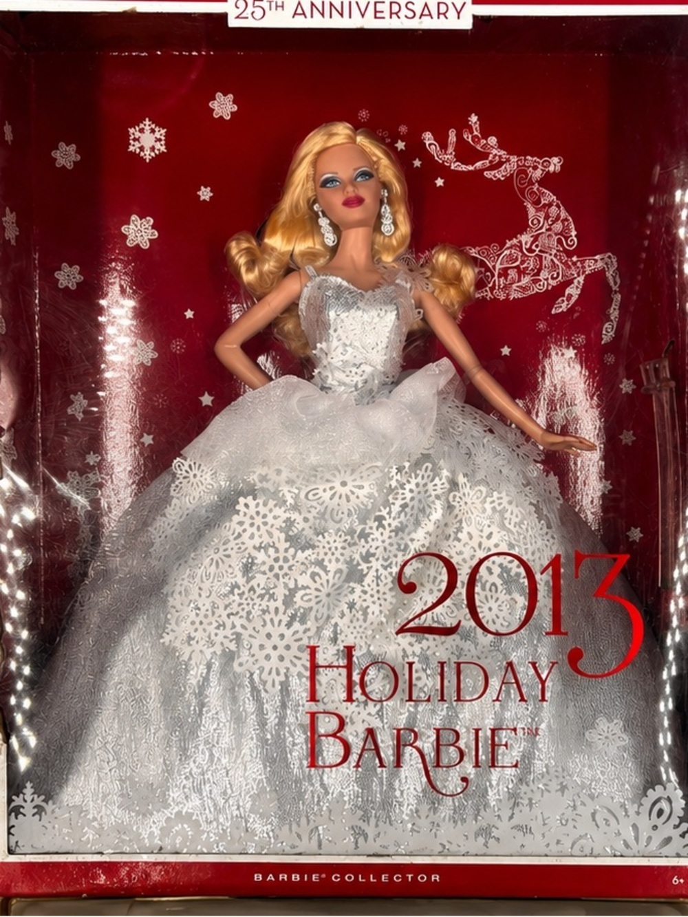 2013 Holiday Barbie 25th Anniversary Collector Doll Mattel